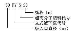 FYS系列氟塑料合金立式液下泵型號(hào)意義g